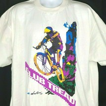 Vtg Club Tread Mountain Biking T-Shirt 2XL Mens Dewitt Pop Art 1993 USA Made NOS - £28.08 GBP