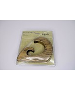 Kirsch Wooden Curtain Hold Backs 2 Pack Anodized Bronze Swirl - $14.84