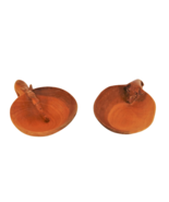Pair of beautiful Kenyan carved wood African animal bowls - $39.99