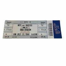 2008 Colorado Rockies vs NY METS at Shea Full Ticket Delgado HR Beltran HR - £7.98 GBP