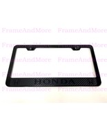 1x Honda Carbon Fiber Box Style Stainless Black Metal License Plate Fram... - $14.11