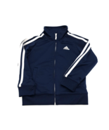 Adidas Toddler 4T Boys Long Sleeve Warm Up Zip Jacket Windbreaker Warm Play - $18.43