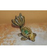 Chinese Mud Koi Fish Carp 2.5" marked China Mudman Bonsai Garden Antique... - $67.49