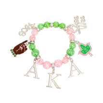 AKA Bracelet Pink Green SKEE WEE AKA Charm Bracelet - $42.49