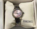 NEW* Seiko Womens Pink Dial SUR787 Stainless Steel Quartz Watch Watch MS... - $115.00