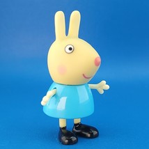 Peppa Pig Rebecca Rabbit Figure Blue Dress Jazwares 2003 Replacement Toy - $5.53