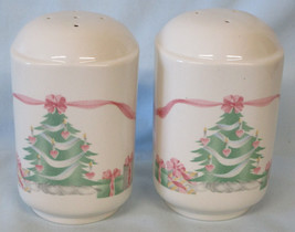 Sango Home for Christmas 3321 Salt &amp; Pepper Shakers 4 1/4&quot; Tall - £20.16 GBP
