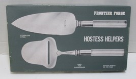 Vintage Frontier Forge Hostess Helper Stainless Cheese Slicer &amp; Server J... - £9.84 GBP