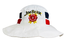 Jim Beam Whiskey Bucket Hat White Mesh Floppy Gilligan The Standard Sinc... - £23.97 GBP
