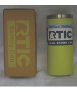 Insulated Skinny Can Holder Stainless Steel YELLOW Ultra Truly White Cla... - £21.51 GBP
