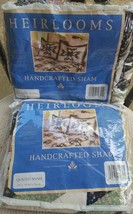 2 Peking Handicraft Heirlooms Handmade Quilt Style Shams 24×30 inch Nice Pair - £8.75 GBP