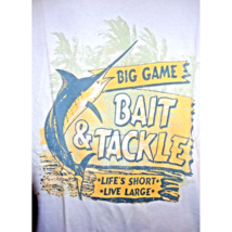 St. Johns Bay Big Game Bait and Tackle Size Medium Marling Fishing T-Shirt NEW - £11.35 GBP