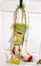 RETIRED &#39;04 Department 56 Patience Brewster Christmas Krinkles Frog Stocking NEW - £75.19 GBP