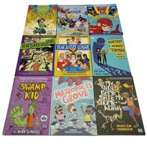 TPB Lot 9 Kids Graphic Novel Books Green Lantern Flash Superman Supergir... - £39.43 GBP