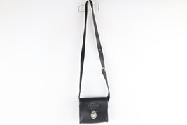 Vintage 90s Harley Davidson Distressed Spell Out Leather Crossbody Bag Purse USA - $108.85