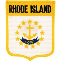 Rhode Island State Flag Shield Patch 2 7/8&quot; x 3 1/2&quot; - $8.99