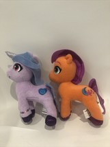 Just Play My Little Pony 6” Sunny Starscout &amp; Izzy Moonbow Small Plush Horse - £13.39 GBP