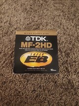 9 Total TDK MF-2HD Micro Floppy Disks Storage Double Sided Super EB - $12.59