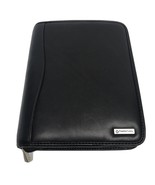 Franklin Covey Black Padded Zippered 7-Ring 10x7.5 organizer planner w/ Inserts - £23.73 GBP