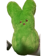 Easter PEEPS 17” LARGE Plush Bunny Pillow Decór Rabbit Green Peep fluffy - $13.86 CAD