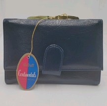 Vintage McDUFF Womens Coin Purse Wallet Elegant Kiss-Lock Clasp Japan Bl... - $242.13 MXN