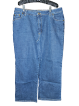Woman Within Blue Denim Jeans - Size 16W Petite - £19.76 GBP