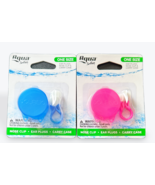 Aqua Swim Ear Plugs &amp; Nose Clip W/ Carry Case (Choose your color) - $181.42 MXN