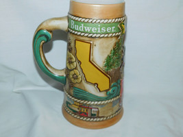 1981 Budweiser California Limited Edition Beer Stein 7 1/2 Inches Tall - £10.40 GBP