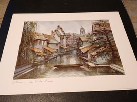 Maurice Legendre Colmar - La Petite Venice Picture Print~ 12 x 9 1/2&quot; ~Vintage - £35.68 GBP