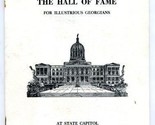 Hall of Fame Illustrious Georgians Program 1960 State Capital Atlanta Ge... - $99.25