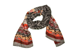 Missoni Womens Scarf Made In Italy Cosy Fit Colourful Size 23&#39;&#39;X 76&#39;&#39; 190669 - £215.85 GBP