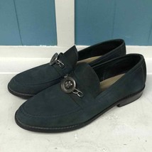 Vtg Valerie Stevens cornflower dusty blue loafers with medallion women’s... - £26.90 GBP