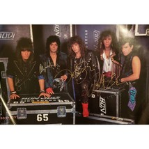 Bon Jovi signed Tour Poster Slippery When Wet, Alec John Such , Original... - $134.60