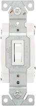 Eaton 1242-7W-BOX Toggle Switch, White, 15 Amp, 120 Volts, Wall Mounting - $11.00