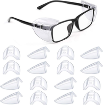 8 Pairs Eye Glasses Side Shields, Flexible Slip on Side Shields for Safe... - £13.00 GBP