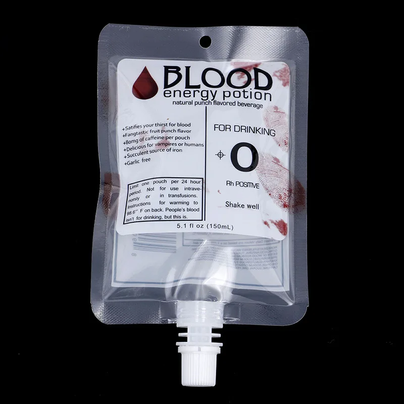 Play 5pcs 250ml Transparent PVC Juice Blood Bags Reusable Drink Bag Halloween Pa - £23.32 GBP