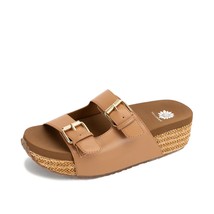 Yellowbox women&#39;s bahia flatform sandals in Almond - size 10 - £37.82 GBP