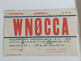 Vintage CB Ham Radio Card WN0CCA Rochester Minnesota - £5.53 GBP