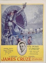 1925 Print Ad Silent Movie &quot;The Pony Express&quot; Ricardo Cortez, Wallace Beery - £28.51 GBP