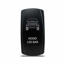 CH4x4 Rocker Switch for Jeep JK Hood LED Bar Symbol - Blue LED - £13.24 GBP