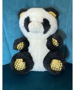 Hugfun Vintage Rare 10” Panda Bear With Gold Feet - $21.78