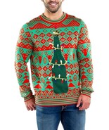 Tipsy Elves Beer Bottle Opener Tangling Lights Christmas Sweater ( M ) - £45.26 GBP