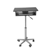 Folding Table Laptop Cart with Viewing and Adjustment Table Panel - $186.99