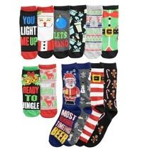 Men&#39;s Ugly Sweater Designs 12 Days of Sock Socks By HYP  Beer Holiday Si... - $5.94