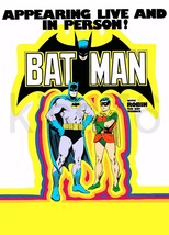 Batman And Robin 1974 20 x 38 Restored Live Appearance Poster Blank - $40.00