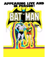 Batman And Robin 1974 20 x 38 Restored Live Appearance Poster Blank - $54.70 CAD
