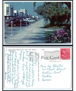 FLORIDA Postcard - Daytona Beach, Beach Street Showing Parked Cars R42 - $2.84