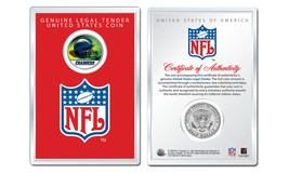 SAN DIEGO CHARGERS NFL Helmet JFK Half Dollar Coin w/ NFL Display Case L... - £7.40 GBP
