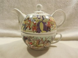 2012 Paul Cardew Snow White Poisoned Apple Porcelain Single Serve Teapot &amp; Cup - £15.80 GBP