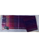 Peck and peck Luxury multi color purple 100 percent Cashmere Size 67 x10... - $30.00